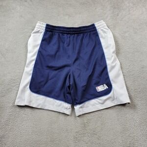 Vintage NBA Elevation Shorts Adult Large Blue White Mesh‎ Jersey Breathable